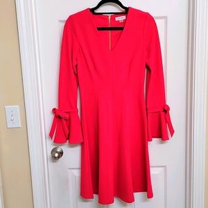 Calvin Klein Bell Sleeve Skater Dress